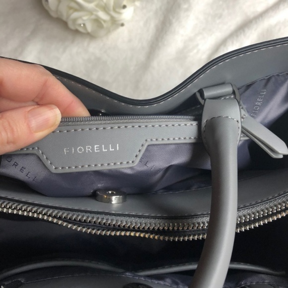 Fiorelli Bags Fiorelli Grey Vegan Leather Tote Handbag Poshmark